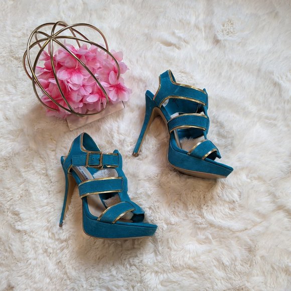 Steve Madden Tessyy Teal sandals, size 8.5 - Picture 7 of 7